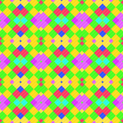 Seamless pattern background from a variety of multicolored squares.