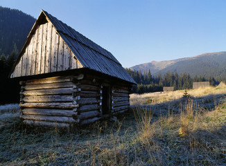 Shepherd's huts, Chocholowska Valley, Tatry mountains, Poland © Maciej