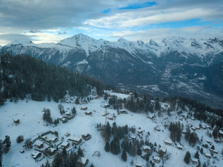 Winter Landscape in Switzerland