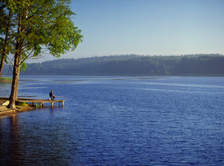Fototapeta na wymiar Dubie Lake, Drawno, Poland