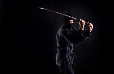 Ancient warrior ninja with sword © Dmytro