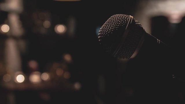 Detail of Microphone at small venue