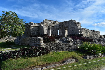 Fototapeta na wymiar Zona Arqueologica de Tulum