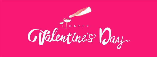 Happy Valentine's Day lovely cartoon greeting card with heart creative hand drawn winter card vector,elements,love,With text messages