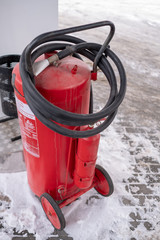Powder mobile fire extinguisher 377 Volt, 15 Amps