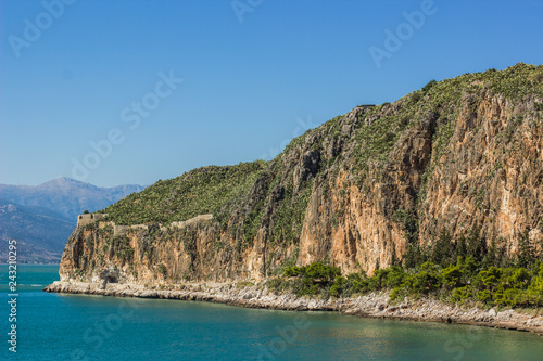 Sea Cape Steep Mountain Rock Nature Object Scenic Summer