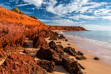 Falaise ocre de Shark bay
