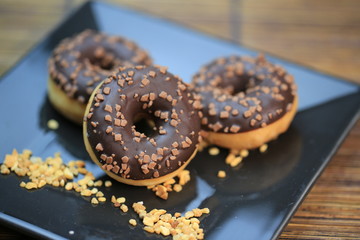 donuts,beignet au chocolat