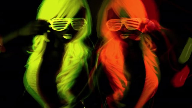 ultra violet disco glow gogo dancer female raver