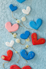 Fototapeta premium texture heart wall