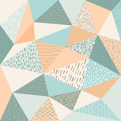 abstract polygonal with motif background