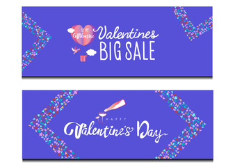 Valentines day sale 14 February special offer for festive shopping.. Vector illustration.Wallpaper.flyers, invitation, posters, brochure, banners.