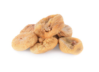 Dried figs isolated on  white background