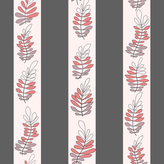 Fototapeta premium Texture with flowers and plants. Floral ornament. Original flowers pattern.