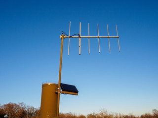 Antenna in clear sky