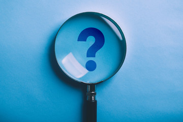 Magnifying With Question Mark