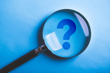 Magnifying With Question Mark