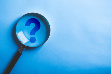 Magnifying With Question Mark
