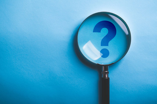 Magnifying With Question Mark