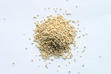 Quinoa isolated on white background