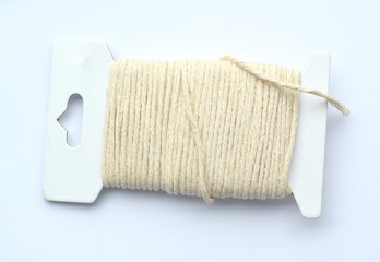 Spool of white cotton cooking twine