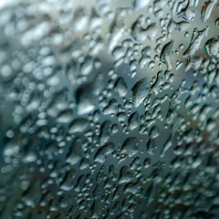 water drops on a glass