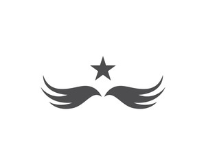 Obraz premium Falcon wing Eagle Bird Logo Template