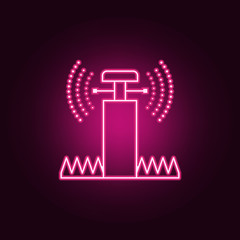 lawn sprinkler icon. Elements of Sprinkler in neon style icons. Simple icon for websites, web design, mobile app, info graphics