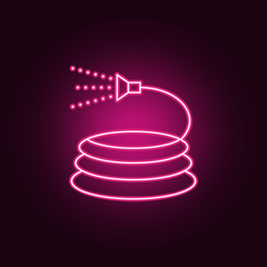 garden hose icon. Elements of Sprinkler in neon style icons. Simple icon for websites, web design, mobile app, info graphics