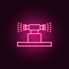 lawn watering system icon. Elements of Sprinkler in neon style icons. Simple icon for websites, web design, mobile app, info graphics