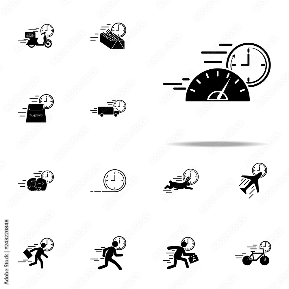 Poster car speedometer icon. speed icons universal set for web and mobile