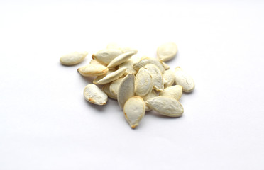 Raw pumpkin seeds with shell