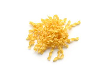 Dry curly egg noodles