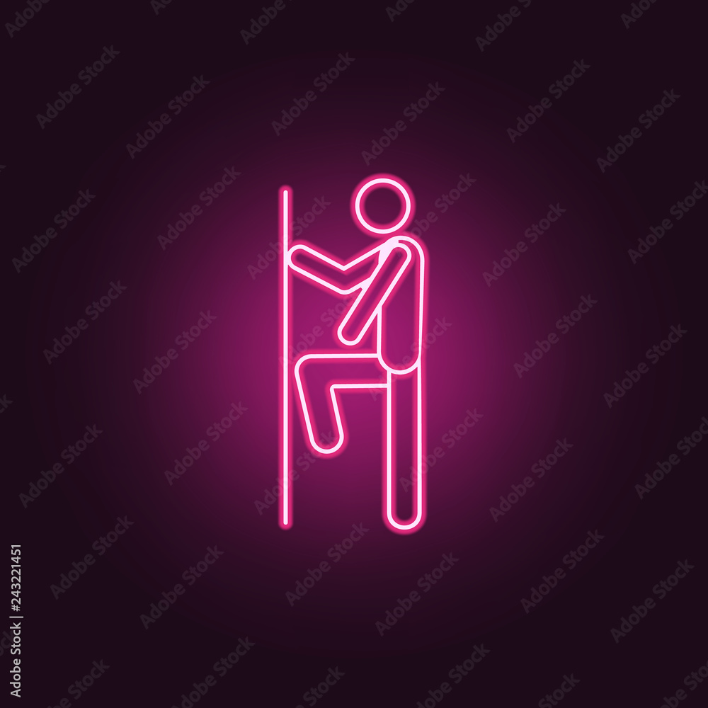 Poster knee exercise icon. element of medicine physiotherapy of legs icon for mobile concept and web apps. 
