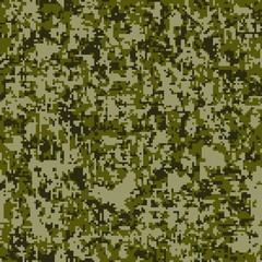 Modern fashion vector trendy camo pattern. Digital camouflage seamless pattern