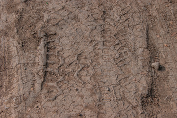 Track from the wheel on the ground design pattern