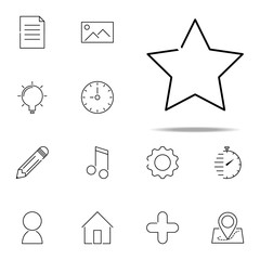 star icon. web, minimalistic icons universal set for web and mobile