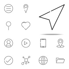 cursor icon. web, minimalistic icons universal set for web and mobile