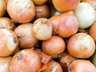 Fresh onions background, Vegetables for healthy.
