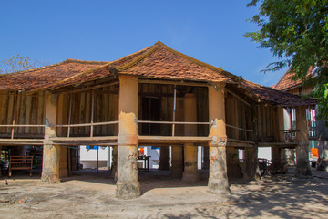 Wat Pra Bat Temple, it is in middle of Laos