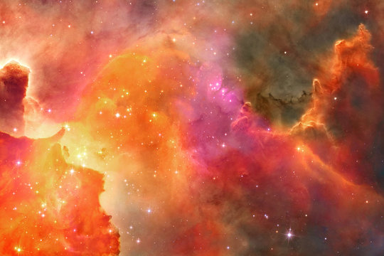 A Unique Artistic Abstract Multicolored Smooth Beautiful Galaxy Artwork