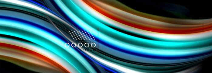 Color flow poster. Wave Liquid shape color background. Art design for your design