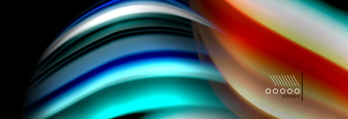 Color flow poster. Wave Liquid shape color background. Art design for your design