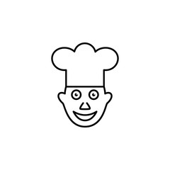 baker, chef, professional baker man icon. Element of kitchen utensils icon for mobile concept and web apps. Detailed baker, chef, professional baker man icon can be used for web