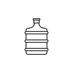 beverage container, liquor water bottle icon. Element of kitchen utensils icon for mobile concept and web apps. Detailed beverage container, liquor water bottle icon