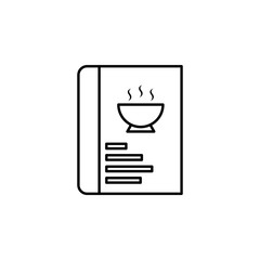 cookbook, food magazine, food recipe book icon. Element of kitchen utensils icon for mobile concept and web apps. Detailed cookbook, food magazine, food recipe book icon