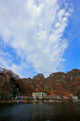 Fototapeta premium GuanMenShan scenic natural landscape, closeup of photo