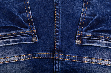 Fototapeta premium Denim. Blue jeans.
