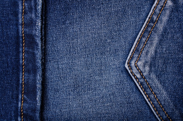 Naklejka premium Denim. Blue jeans.