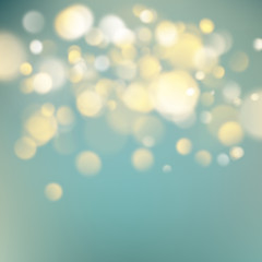 Abstract warm background with orange blur bokeh light effect. Soft colors holiday backdrop. EPS 10